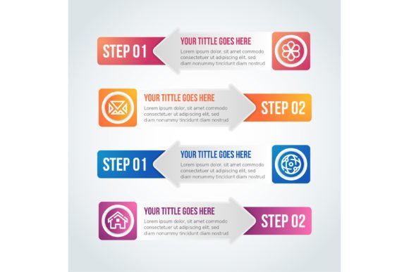 Download Arrow Rectangle Infographic - Arrow Collection