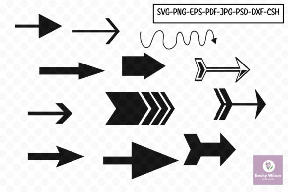 Download Arrow Shapes and Templates Set Three - Arrow Collection