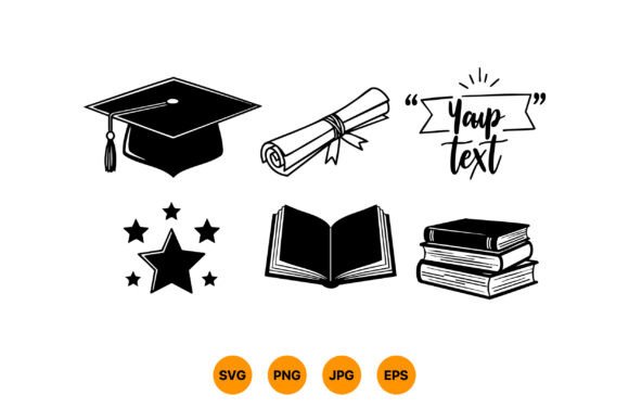 Download Graduation Cap Diploma Scroll Book Stack - Premium Resources