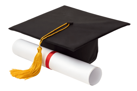 Download Graduation Cap and Diploma Isolated PNG - Premium Resources