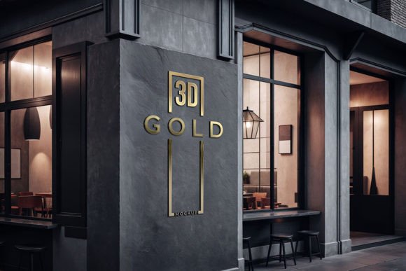 Download Luxe Gold Logo Mockup - Mockup Collection