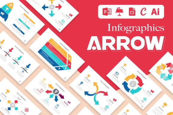 Download Arrow Infographics Templates Layout - Arrow Collection