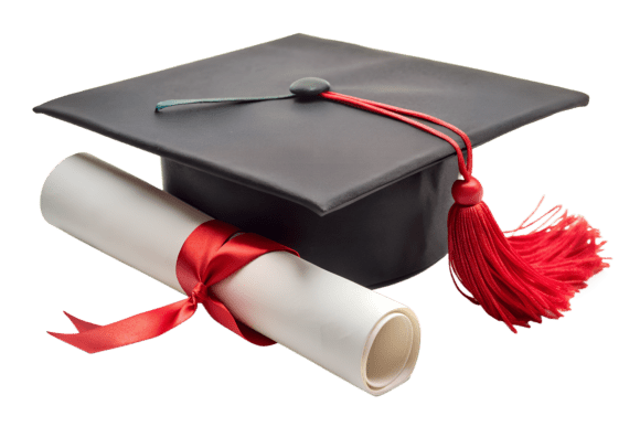 Download Graduation Cap and Diploma Isolated PNG - Premium Resources