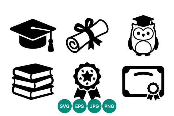 Download Graduation Cap Owl Diploma Icons - Premium Resources